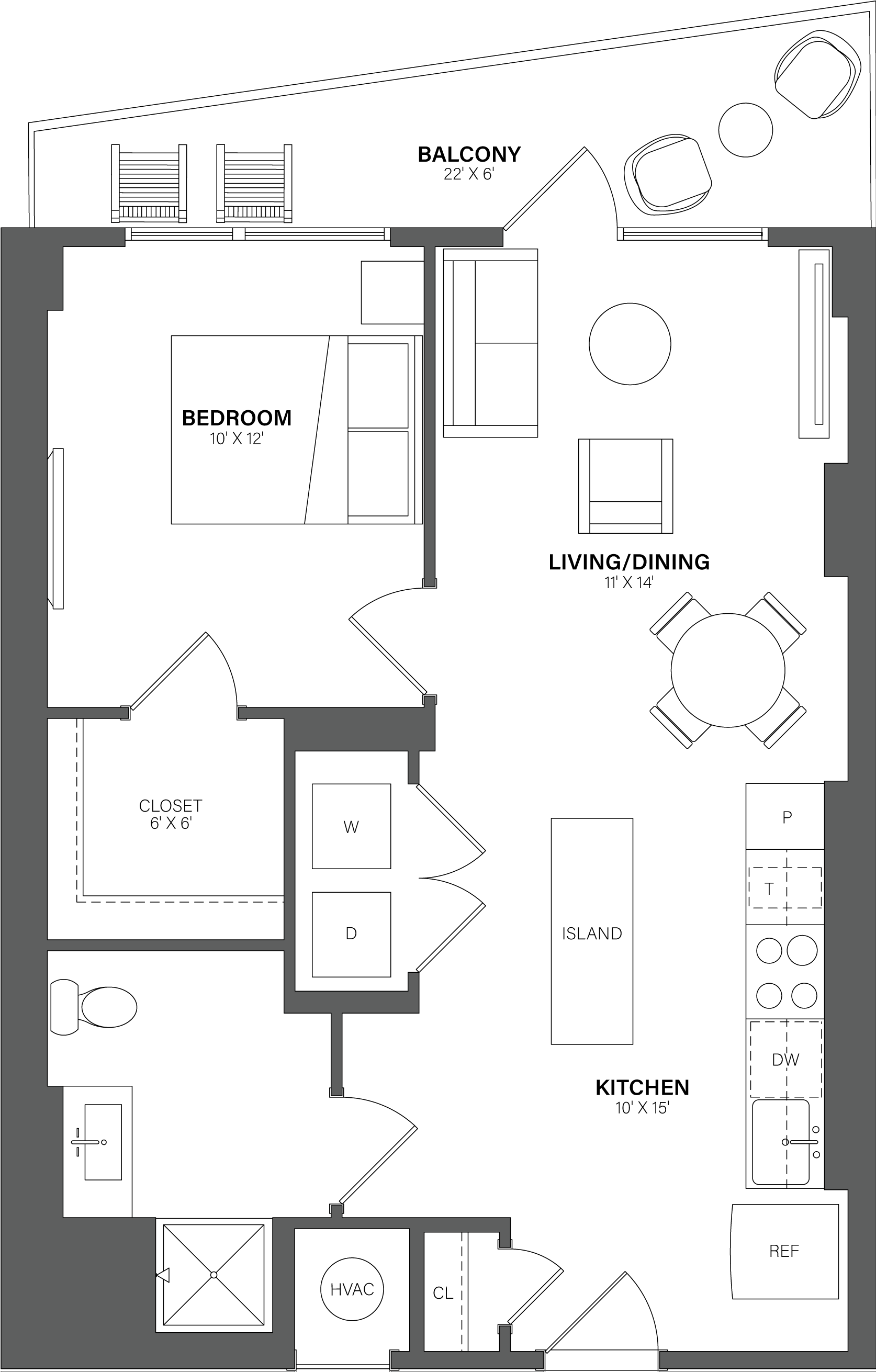 Floorplan image of apartment 0916